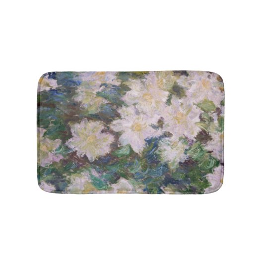 Claude Monet - White Clematis Badematte (Vorderseite)