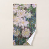 Claude Monet - White Clematis Badhandtuch Set (Handtuch)