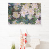 Claude Monet - White Clematis Banner (InSitu)