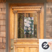 Claude Monet - White Clematis Fensteraufkleber (Haustür)