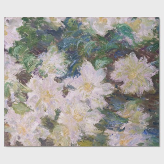 Claude Monet - White Clematis Geschenkpapier (Flach)