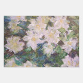 Claude Monet - White Clematis Geschenkpapier Set (Vorderseite 2)