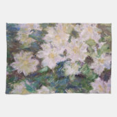 Claude Monet - White Clematis Geschirrtuch (Horizontal)