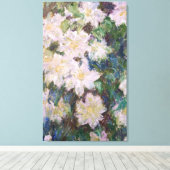 Claude Monet - White Clematis Imitate Leinwanddruck (Insitu (Holzboden))