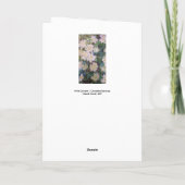 Claude Monet - White Clematis Karte (Rückseite)