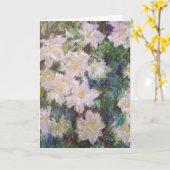 Claude Monet - White Clematis Karte (Gelbe Blume)