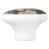 Claude Monet - White Clematis Keramikknauf (Seitenansicht)