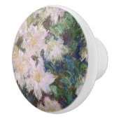 Claude Monet - White Clematis Keramikknauf (Rechts)