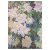 Claude Monet - White Clematis Klemmbrett (Rückseite)