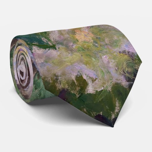 Claude Monet - White Clematis Krawatte (Gerollt)