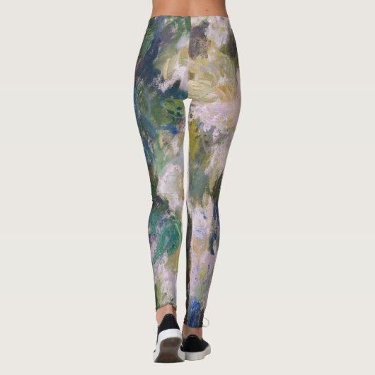 Claude Monet - White Clematis Leggings (Rückseite)