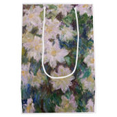 Claude Monet - White Clematis Mittlere Geschenktüte (Rückseite)