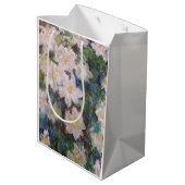 Claude Monet - White Clematis Mittlere Geschenktüte (Rückseite Schrägansicht)