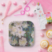 Claude Monet - White Clematis Pappteller (Party)