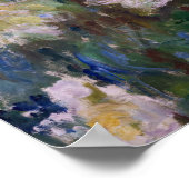 Claude Monet - White Clematis Poster (Ecke)