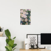 Claude Monet - White Clematis Poster (Heimbüro)