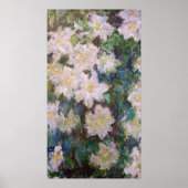 Claude Monet - White Clematis Poster (Vorne)