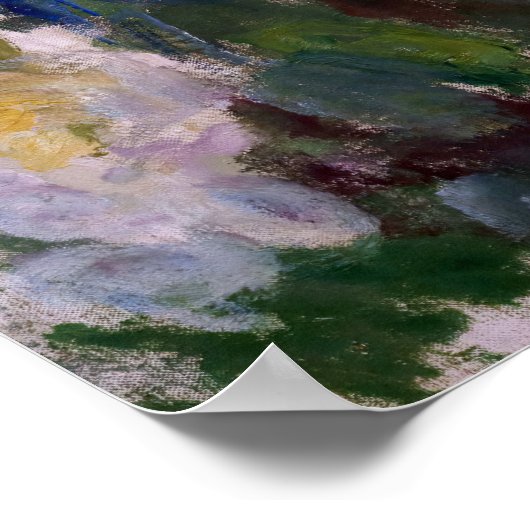 Claude Monet - White Clematis Poster (Ecke)