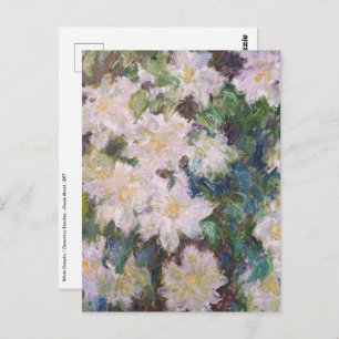 Claude Monet - White Clematis Postkarte