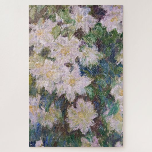 Claude Monet - White Clematis Puzzle (Vertikal)