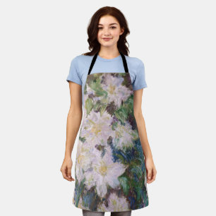 Claude Monet - White Clematis Schürze