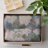 Claude Monet - White Clematis Seidenpapier (Geschenk)