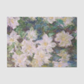 Claude Monet - White Clematis Seidenpapier (Vorderseite)