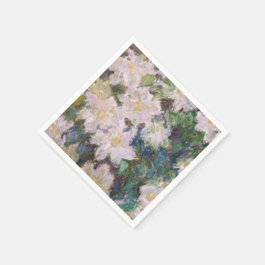 Claude Monet - White Clematis Serviette (Ecke)
