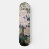 Claude Monet - White Clematis Skateboard (Vorderseite)