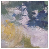 Claude Monet - White Clematis Stoff (Nahaufnahme)