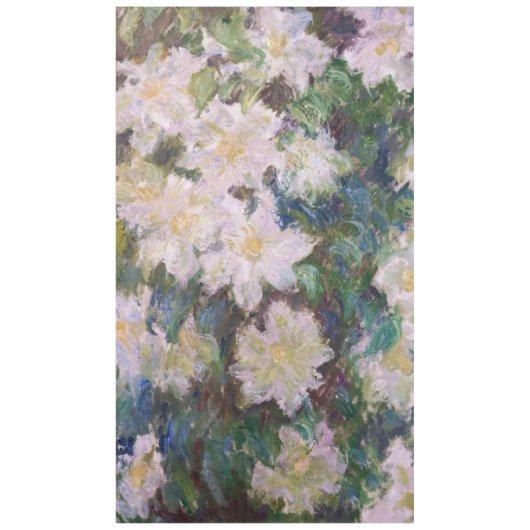 Claude Monet - White Clematis Tischdecke (Vorderseite)