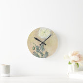 Claude Monet | White Poppy, 1883 Runde Wanduhr (Zuhause)