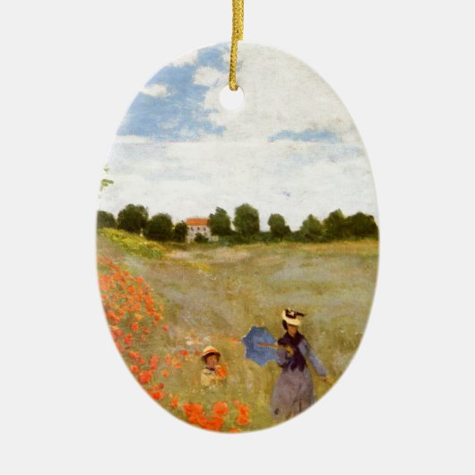 Claude Monet // Wild Poppies Keramikornament (Vorne)