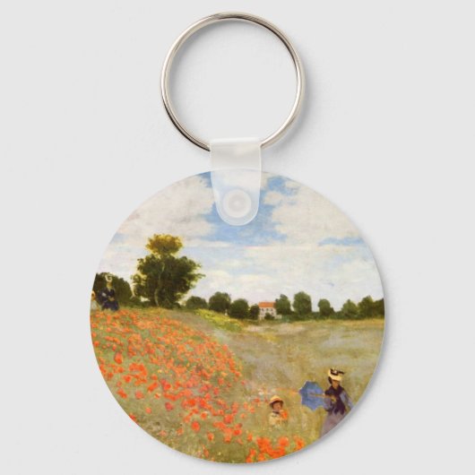 Claude Monet // Wild Poppies Schlüsselanhänger (Vorderseite)