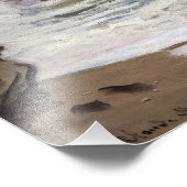 Claude Monet - Wilde See bei Etretat Fotodruck (Ecke)