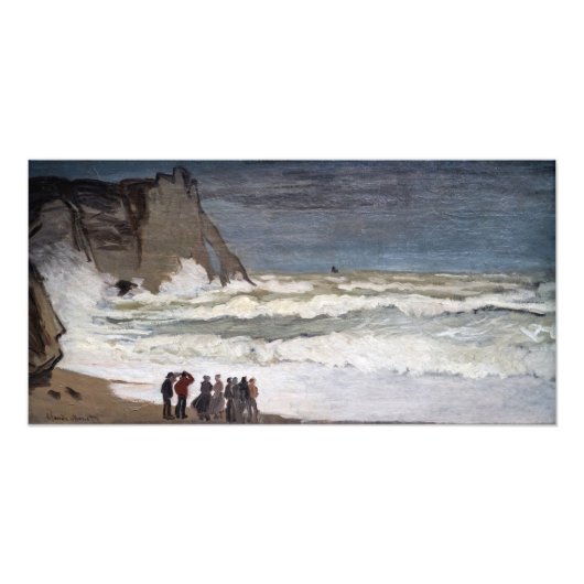 Claude Monet - Wilde See bei Etretat Fotodruck (Vorne)