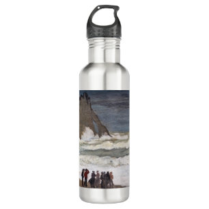 Claude Monet - Wilde See in Etretat Edelstahlflasche