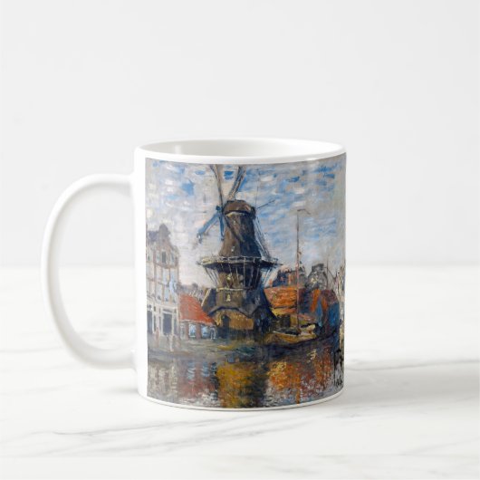 Claude Monet - Windmill, Amsterdam Kaffeetasse (Links)