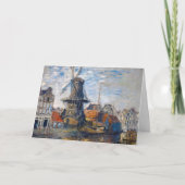 Claude Monet - Windmill, Amsterdam Karte (Vorderseite)
