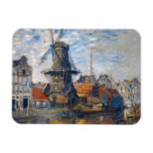 Claude Monet - Windmill, Amsterdam Magnet (Horizontal)