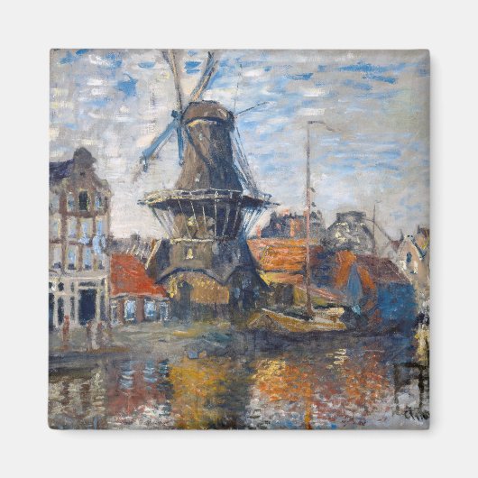 Claude Monet - Windmill, Amsterdam Magnet (Vorne)