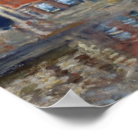 Claude Monet - Windmill, Amsterdam Poster (Ecke)