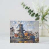 Claude Monet - Windmill, Amsterdam Postkarte (Stehend Vorderseite)
