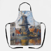 Claude Monet - Windmill, Amsterdam Schürze (Vorderseite)