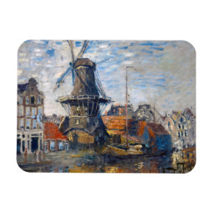 Claude Monet - Windmühle, Amsterdam Magnet