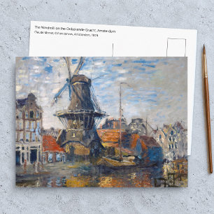 Claude Monet - Windmühle, Amsterdam Postkarte
