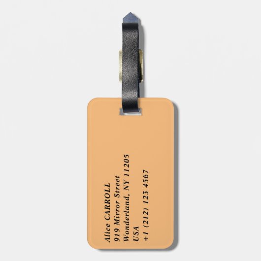 Claude Monet - Windmühlen bei Zaandam Gepäckanhänger (Rückseite vertikal)