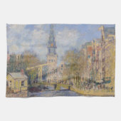 Claude Monet - Windmühlen bei Zaandam Geschirrtuch (Horizontal)