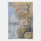 Claude Monet - Windmühlen bei Zaandam Geschirrtuch (Vertikal)