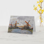 Claude Monet - Windmühlen bei Zaandam Karte (Gelbe Blume)